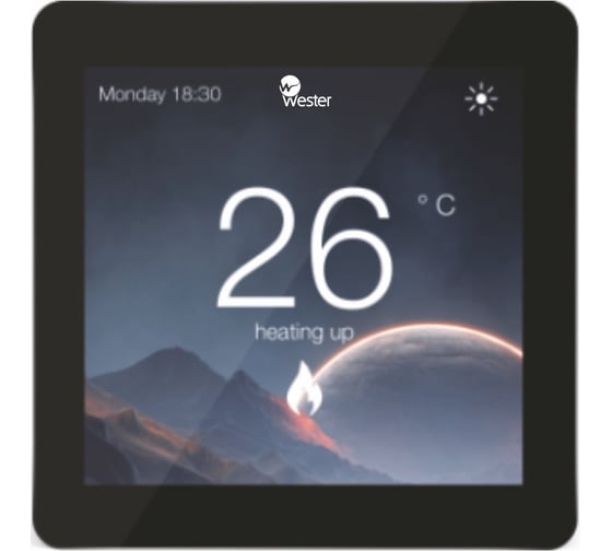 Изображение товара Термостат электронный Wester программируемый RT08PWF, WiFi 0-10-0140