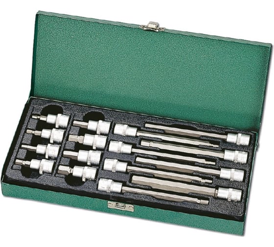 Изображение товара Набор торцевых насадок HEX 3/8" HONITON, 16 предметов 130016HEX В0000000190637