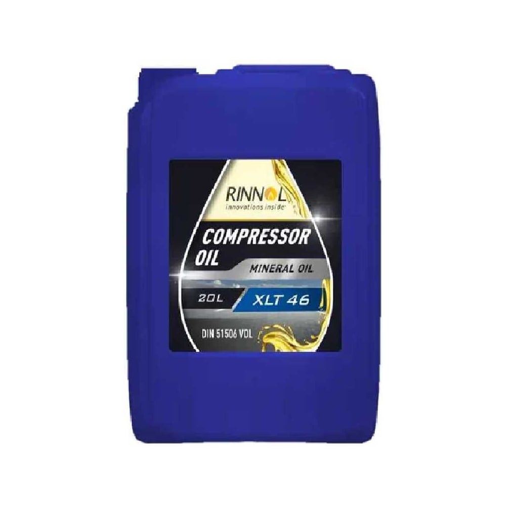 Изображение товара Масло компрессорное минеральное RINNOL COMPRESSOR OIL XLT 100 20L для винтовых компрессоров