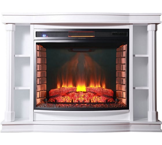 Изображение товара Каминокомплект InterFlame Голиаф Панорамик33 Panoramic33 белый