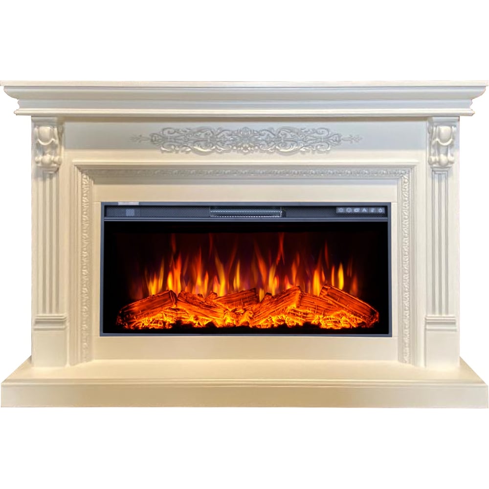 Изображение товара Каминокомплект InterFlame Белла с Freespace40 белый для обогрева комнаты до 20 м²