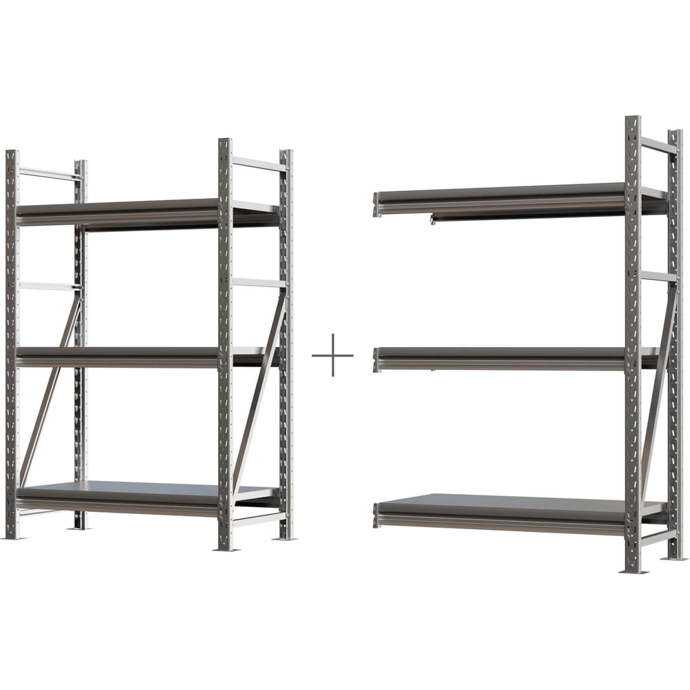 Изображение товара Система хранения IRONMEBEL optimus pro h-1500 zn, 3 яруса, 2600x400 мм M-ССГР1500ОЦ2600400