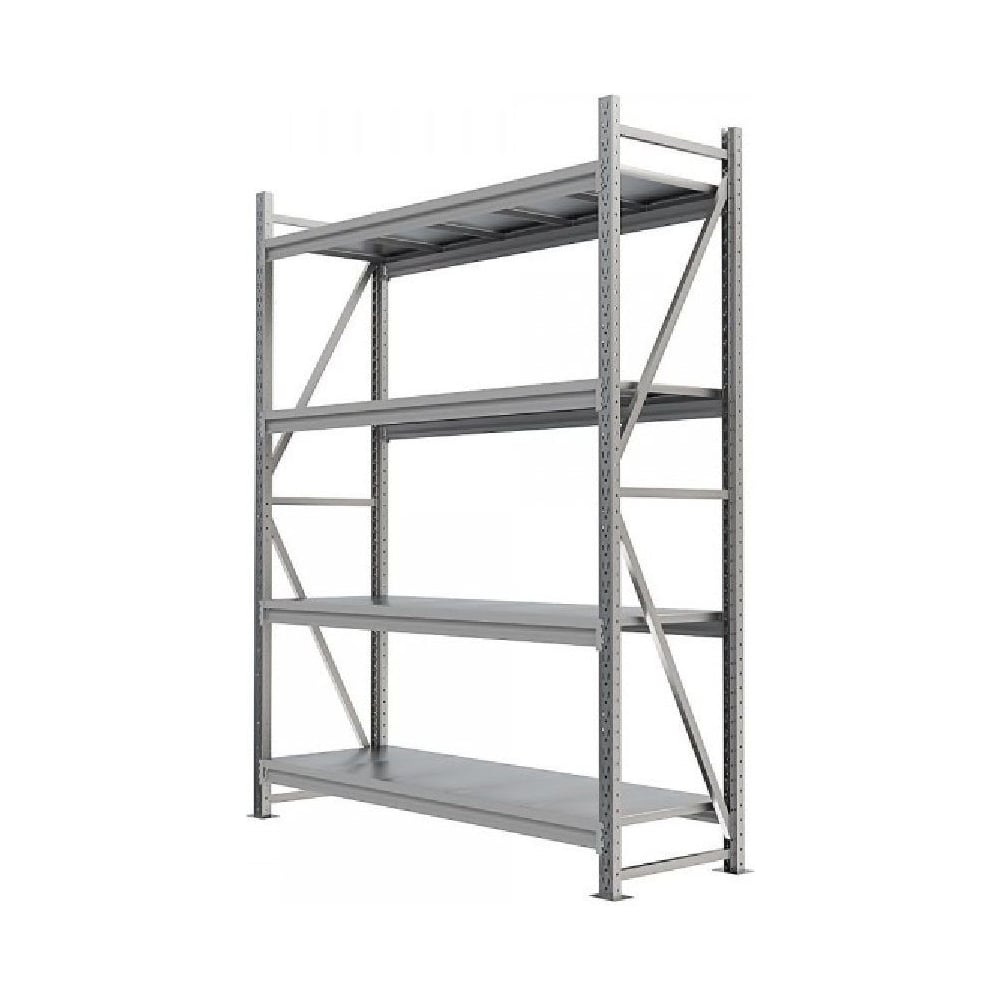Изображение товара Металлический стеллаж IRONMEBEL Optimus Pro h-2500 Zn, 4 яруса 1200х800 M-СГР25001200800ОЦ3