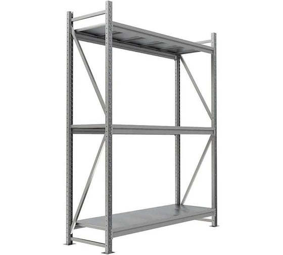 Изображение товара Металлический стеллаж IRONMEBEL optimus pro h-1500 zn, 3 яруса 1200x800 M-СГР1500ОЦ1200800ОЦ3