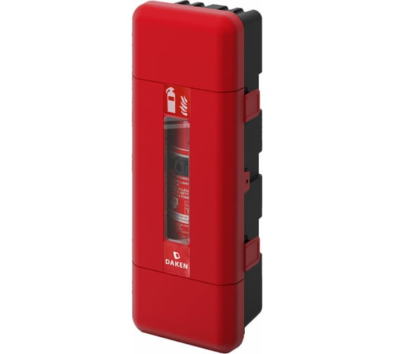 Изображение товара Пенал под огнетушитель DAKEN Regon, пластик, 12 кг, 865х335х240, 170/190х2 82190