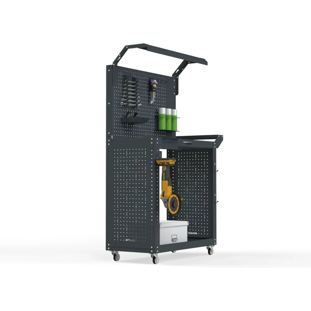 Изображение товара Тележка инструментальная Металекс тип 6 900х400х800 серый с 2 полками