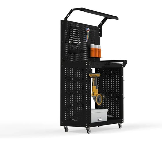 Изображение товара Тележка инструментальная ООО Металекс тип 6 900х450х800 2-е полки (черный) 118816