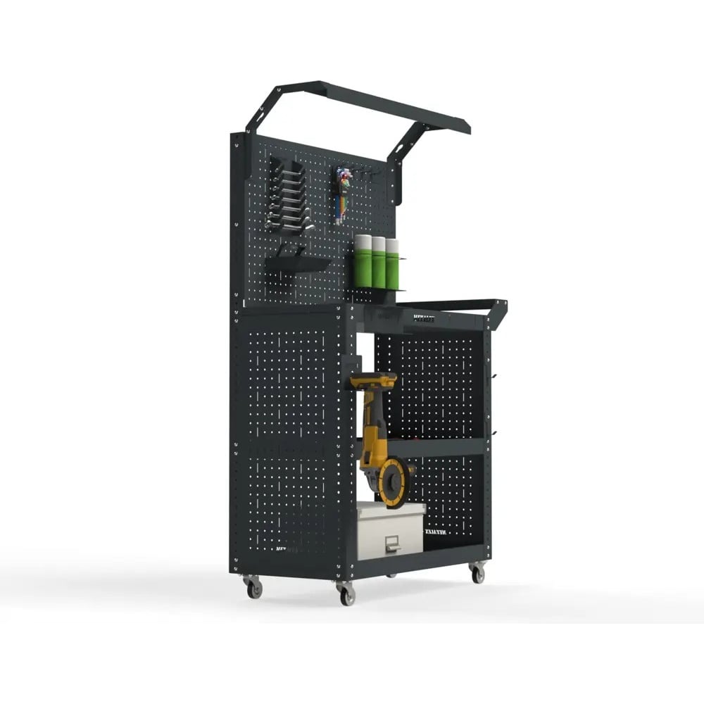 Изображение товара Тележка инструментальная Metalex тип 6 700х400х950 мм серый 3 полки