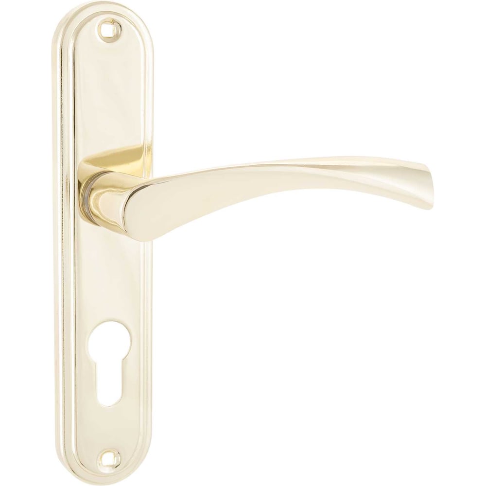 Изображение товара Комплект ручек Аллюр 103-1 55 мм латунь гальваника для межкомнатных дверей