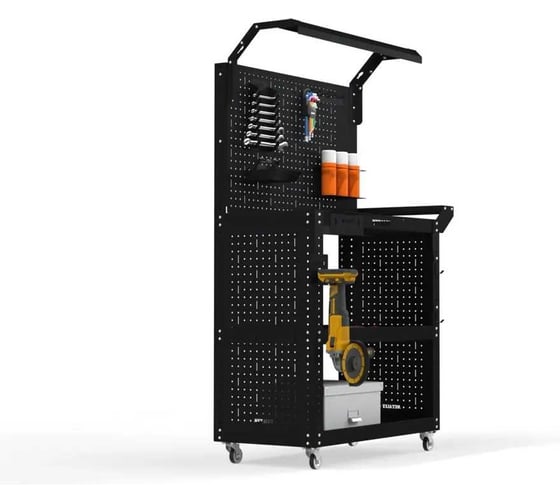 Изображение товара Тележка инструментальная ООО Металекс Metalex тип 6, 700х450х800, 3 полки, черный, 118864