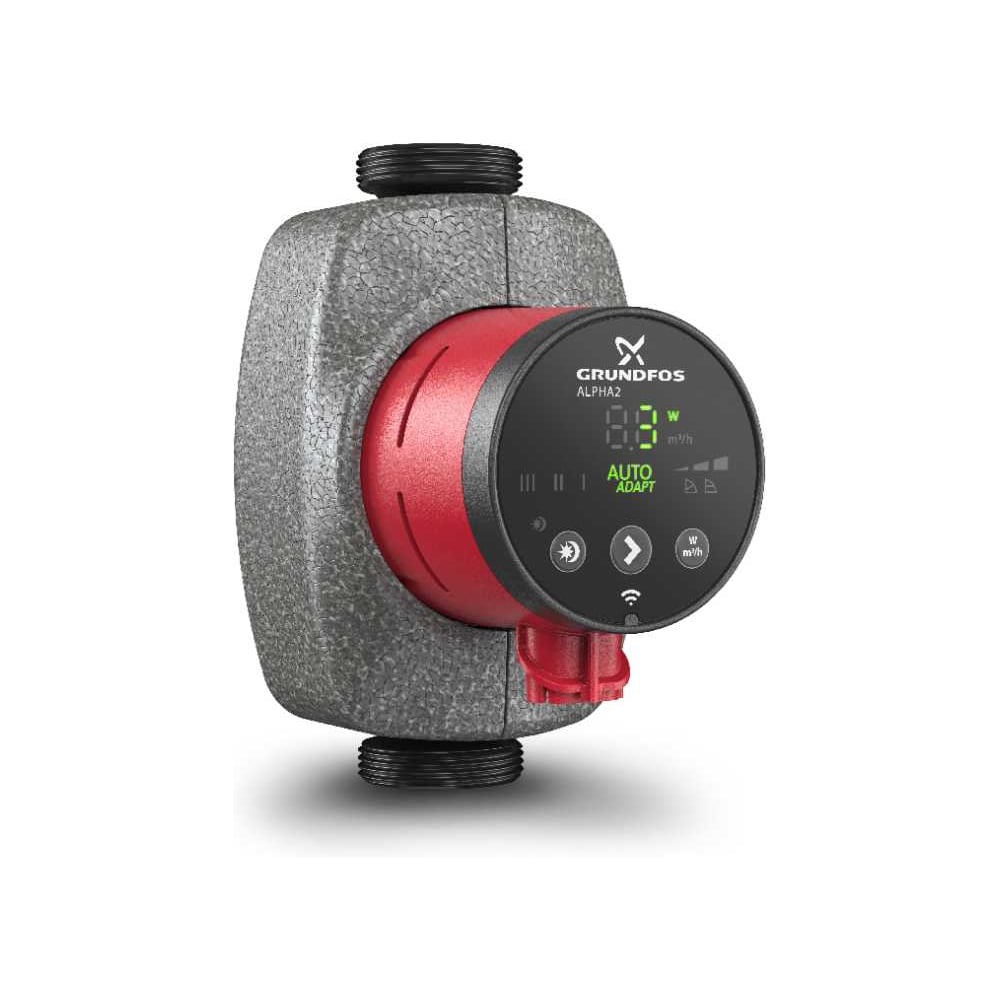 Изображение товара Циркуляционный насос Grundfos ALPHA2 25-60 N - нержавеющая сталь, 34 Вт, 3000 л/мин