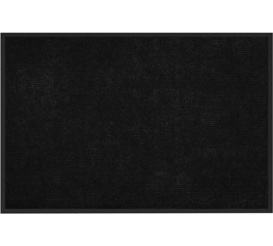 Изображение товара Коврик придверный ЛЮБАША 80x120см, черный, влаго-грязезащитный, 430гр/м2, ребристый, СТАНДАРТ, 701036