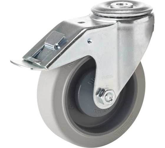 Изображение товара Поворотная колесная опора под болт с тормозом COLSON 3300-PF-125-F18