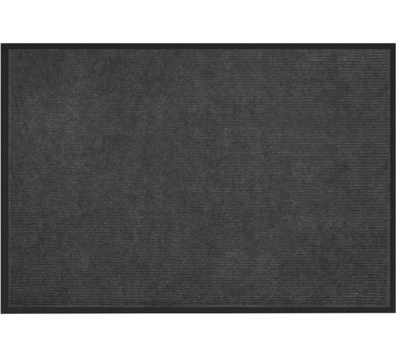 Изображение товара Коврик придверный ЛЮБАША 80x120см, серый, влаго-грязезащитный, 430гр/м2, ребристый, СТАНДАРТ, 701037
