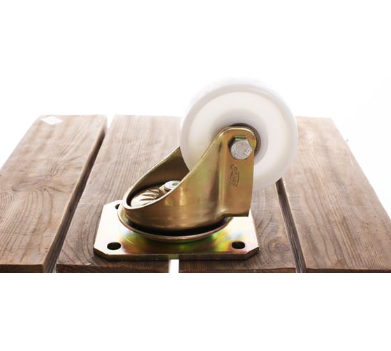 Изображение товара Большегрузная поворотная колесная опора с площадкой KAMA K-4102-RPR-125