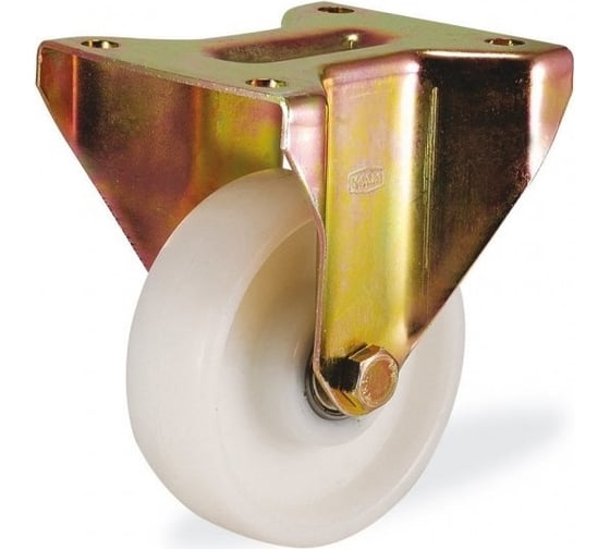 Изображение товара Большегрузная неповоротная колесная опора с площадкой KAMA K-4107-RPR-150