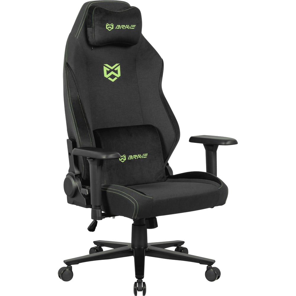 Изображение товара Компьютерное поворотное кресло KSG BRAVE AF-1-2 Grizzly Черный Зеленый