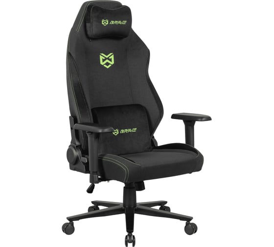 Изображение товара Компьютерное поворотное кресло KSG BRAVE AF-1-2 Grizzly Black / Green KS-000931