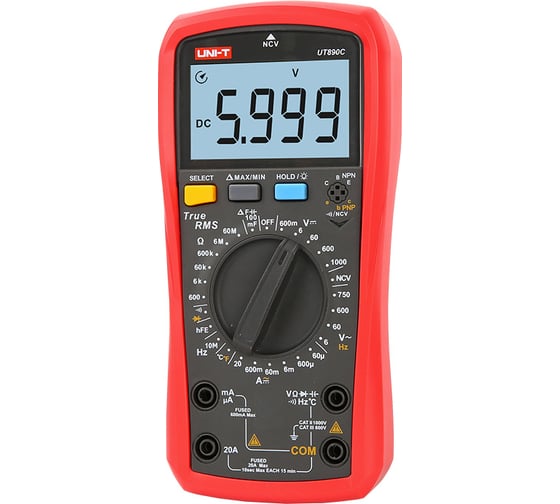 Изображение товара Цифровой универсальный мультиметр UNI-T UT890C 00-00007396