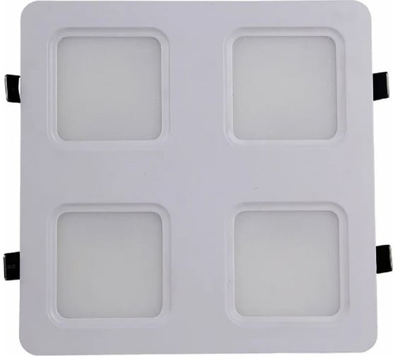 Изображение товара Светодиодный встраиваемый светильник Apeyron Грильято, 48Вт, 4800Лм, 6500К, 300х300х27мм. 42-024