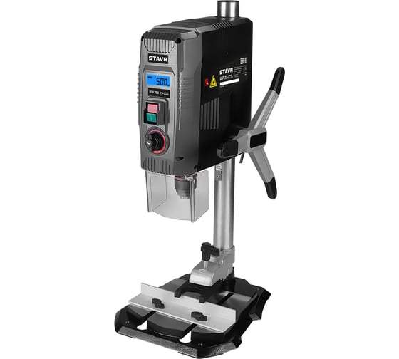 Изображение товара Станок сверлильный Ставр 750Вт, патрон БЗП 1.5-13мм, Stavr SDP 750-13-LCD, 500-2600об/мин с плавн.рег-кой, дисплей,лазер,подсветка,ход 80мм,кабель 2м(тиски) 9040600236