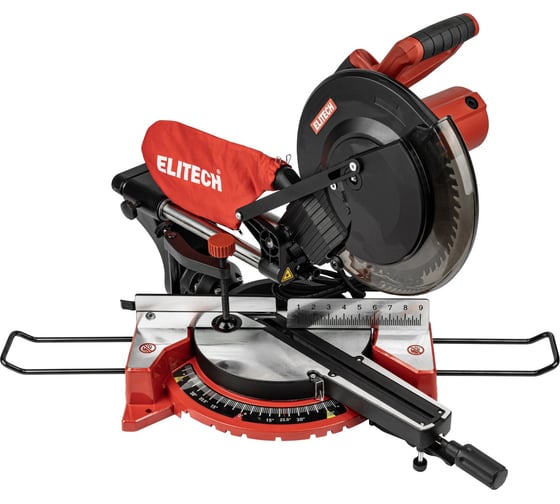 Изображение товара Пила торцовочно-усовочная Elitech ПТ 2030К (2000Вт, 305мм, рез 90х310) 207401