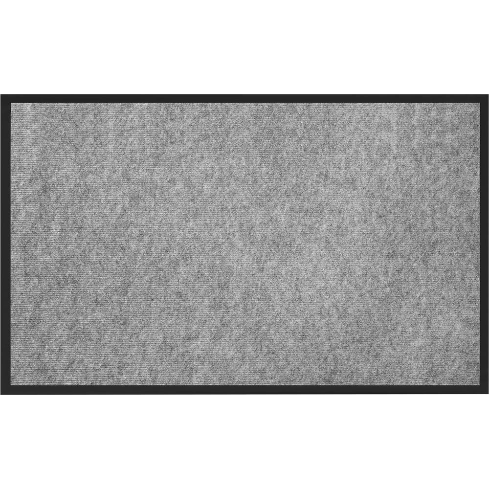 Изображение товара Придверный коврик ОФИСМАГ 80x120см серый влагогрязезащитный мелкий рубчик
