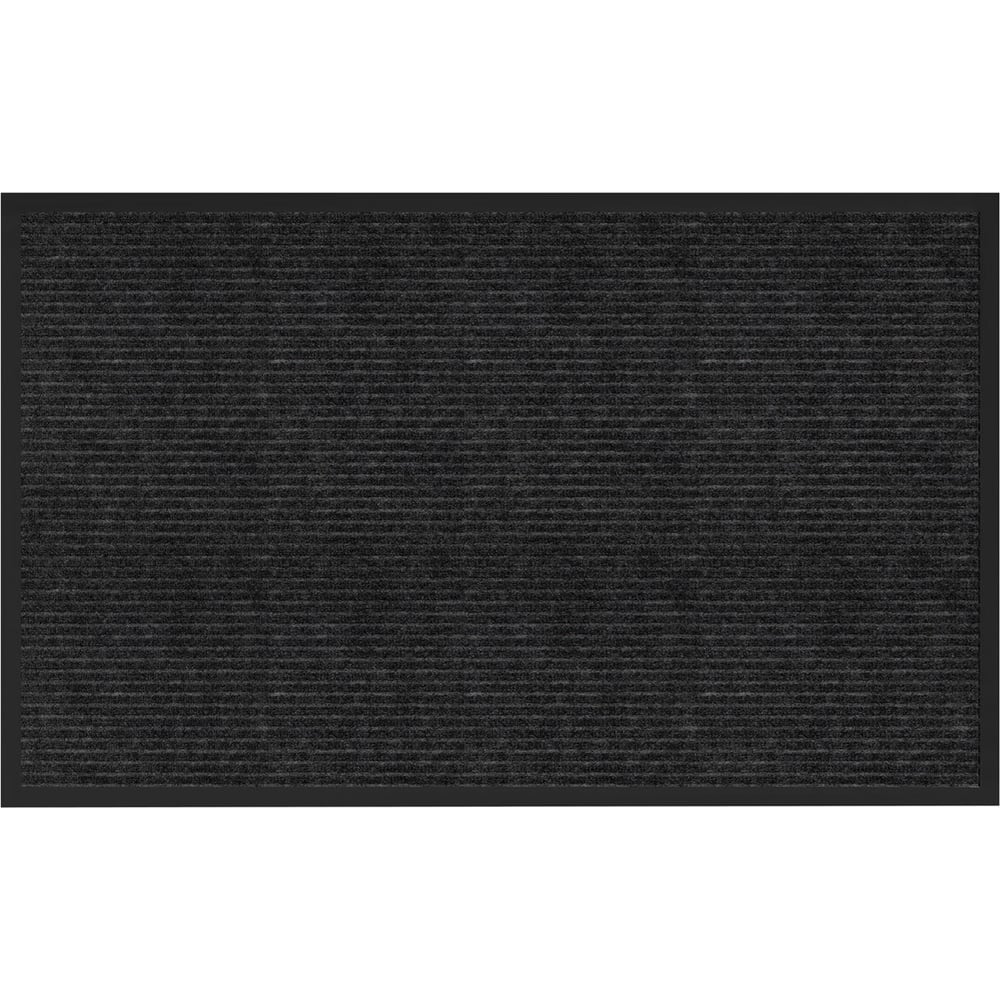 Изображение товара Коврик придверный ОФИСМАГ 80x120см черный влагозащитный ребристый