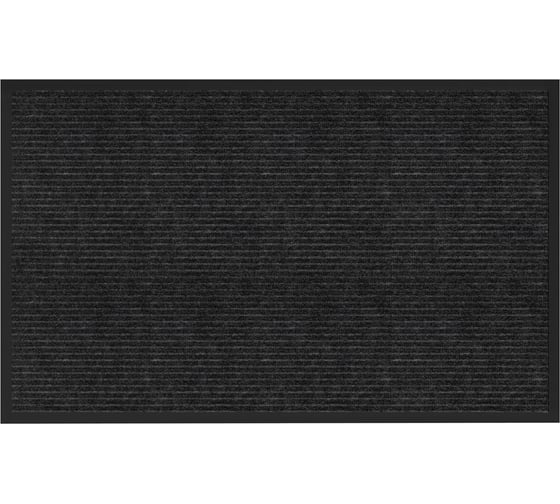 Изображение товара Коврик придверный ОФИСМАГ 80x120см, черный, влаго-грязезащитный, 450гр/м2, ребристый, PRIMILA EXTRA, 701030