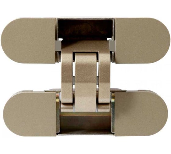 Изображение товара Петля дверная скрытая Аллюр АРТ, 110х30, 3D, матовое золото, 2 шт 17287