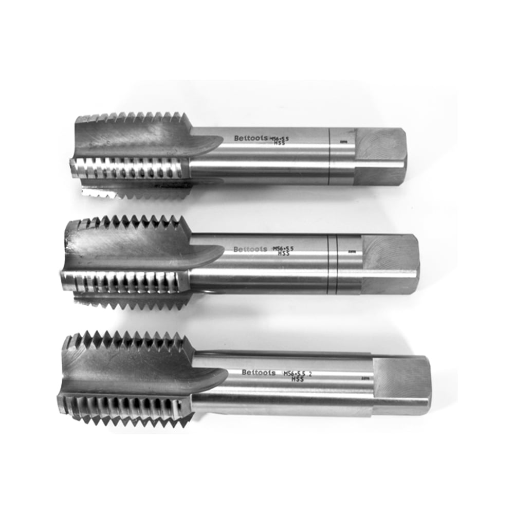 Изображение товара Метчик машинно-ручной Русский Инструмент М56х5,5 комплект 3 шт