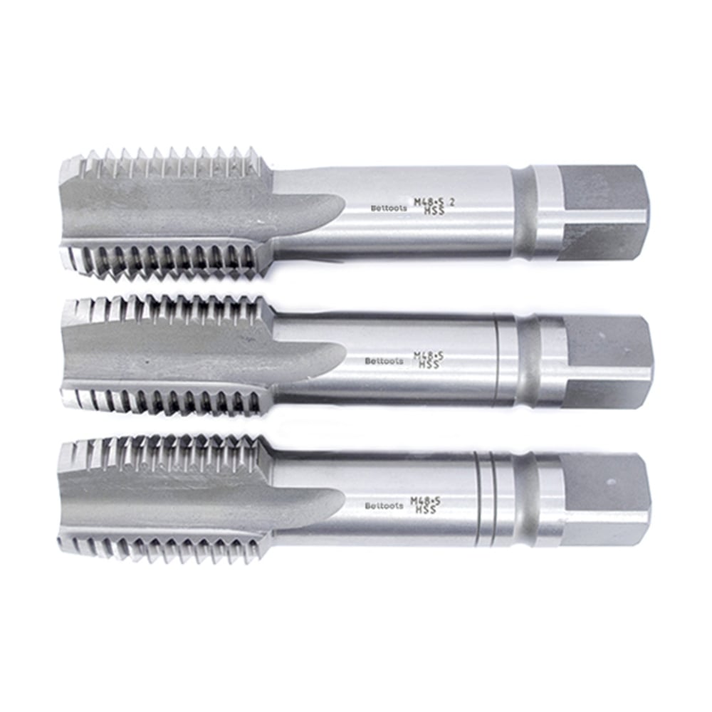 Изображение товара Метчик М48х5 машинно-ручной HSS 3шт компл. ГОСТ 3266-81