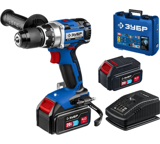 Изображение товара Бесщеточная дрель-шуруповерт ЗУБР Профессионал DB-201-42