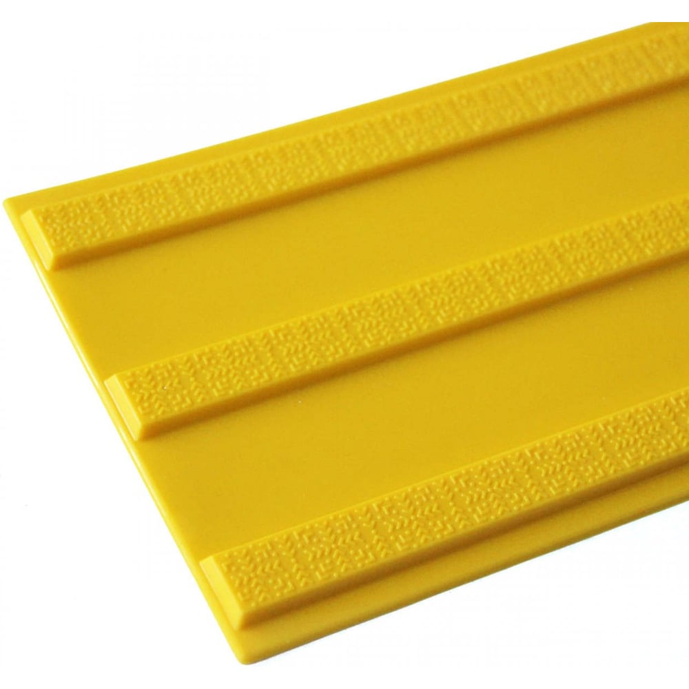 Изображение товара Тактильная плитка ПластФактор ТПУ 150x500x6,5 мм желтая