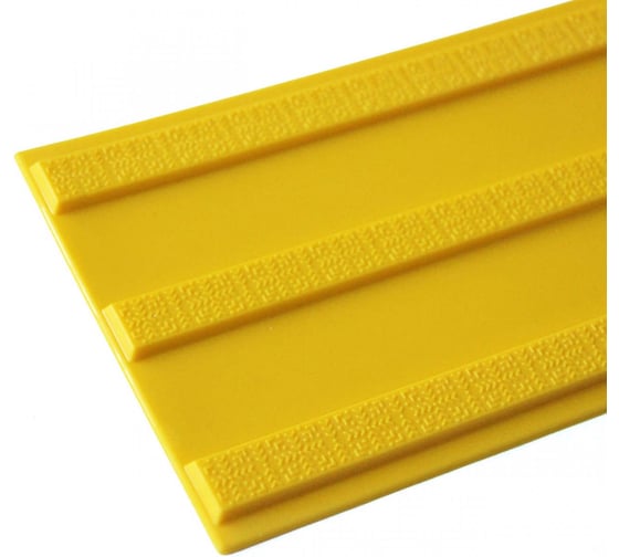 Изображение товара Тактильная плитка ПластФактор ТПУ (полиуретан) Продольный риф 150x500x6,5 мм (направление движения) 36 шт, 4630027116758