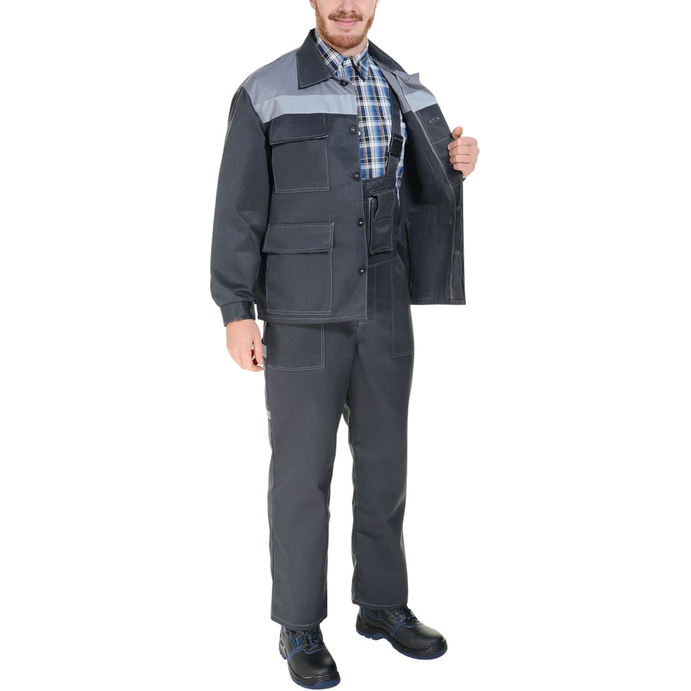 Изображение товара Костюм СОЮЗСПЕЦОДЕЖДА Коммунальщик, темно-серый/светло-серый, р. 52-54, рост 170-176 2000000061504 Изображение товара Костюм СОЮЗСПЕЦОДЕЖДА Коммунальщик, темно-серый/светло-серый, р. 52-54, рост 170-176 2000000061504