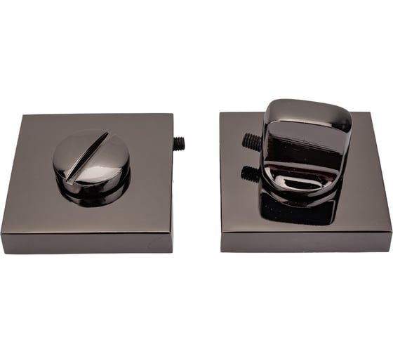 Изображение товара Квадратная завертка к ручкам PUERTO черный никель INBK AL 03 BN