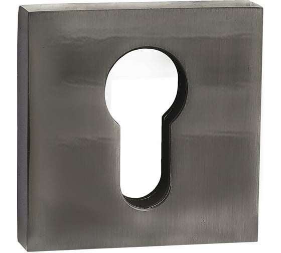 Изображение товара Квадратная накладка на цилиндр PUERTO черный никель INET AL 03 BN