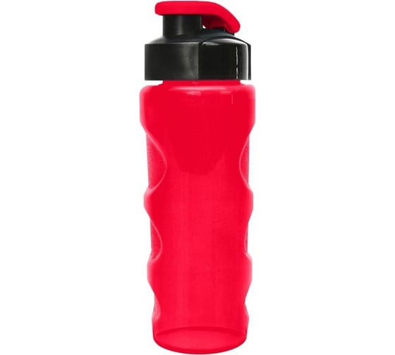 Изображение товара Бутылка для воды и напитков WOWBOTTLES FITNESS анатомической формы, 500мл, прозрачно-красная КК0382