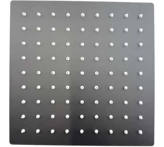 Изображение товара Тропическая лейка для душа GRIALE потолочная квадрат 20 см графит, с шарниром для изменения угла наклона. GR8001Q-20