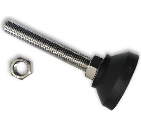 Изображение товара Винтовая регулируемая опора UnitMC 60хМ16х100 (основание PA66, винт сталь) 400202 60xM16x100