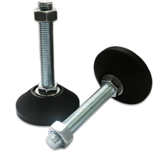 Изображение товара Винтовая регулируемая опора UnitMC 80хМ16х100 (основание PA66, винт сталь) 400202 80xM16x100