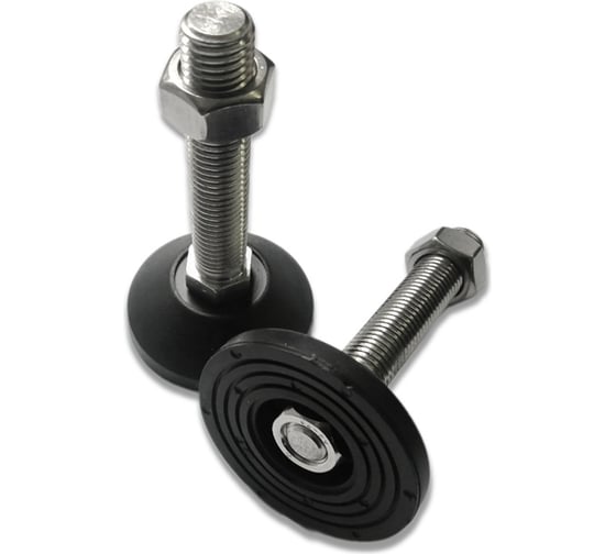 Изображение товара Винтовая регулируемая опора UnitMC 80хМ20х100 (основание PA66, винт сталь) 400202 80xM20x100