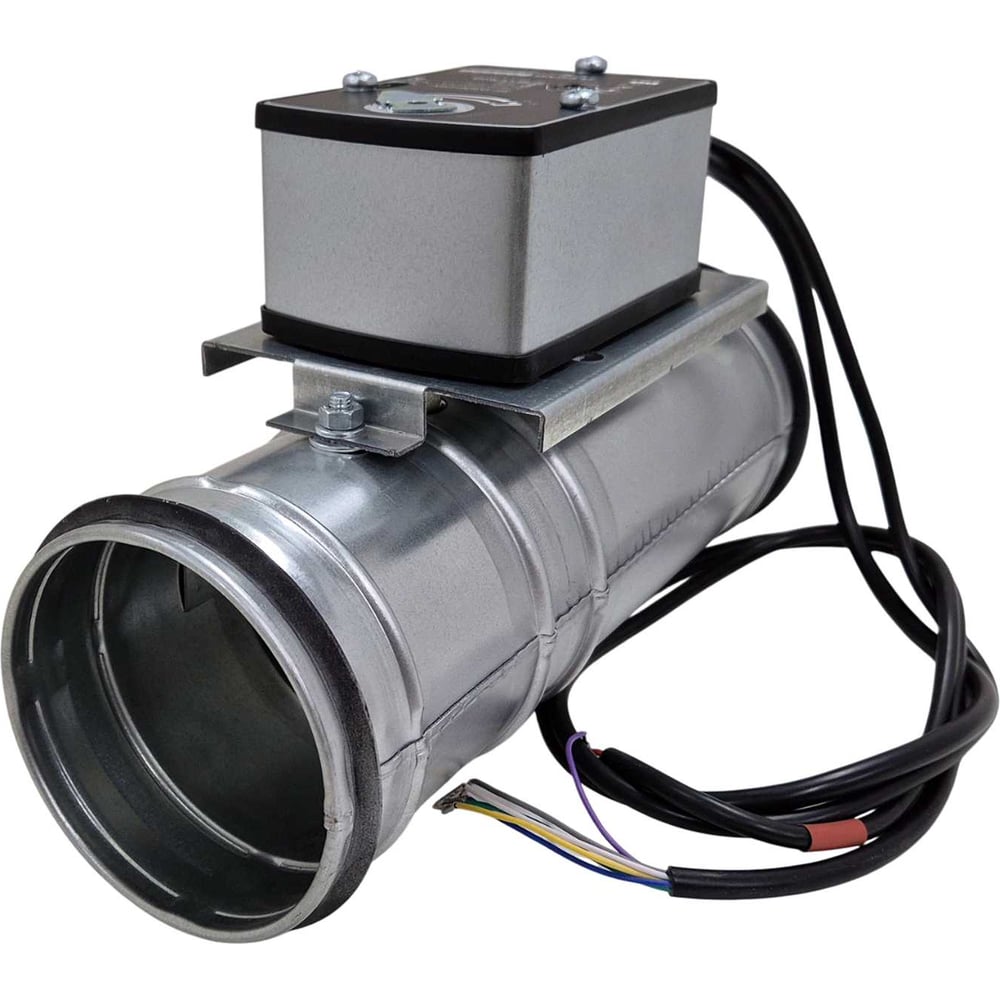 Изображение товара Пожарный клапан TECHNO FKS100 круглый 100мм огнестойкость EI60 220В