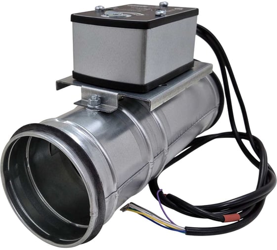 Изображение товара Пожарный клапан TECHNO FKS100 круглый 100мм огнестойкость El60 с приводом с возвратной пружиной 24В 594102