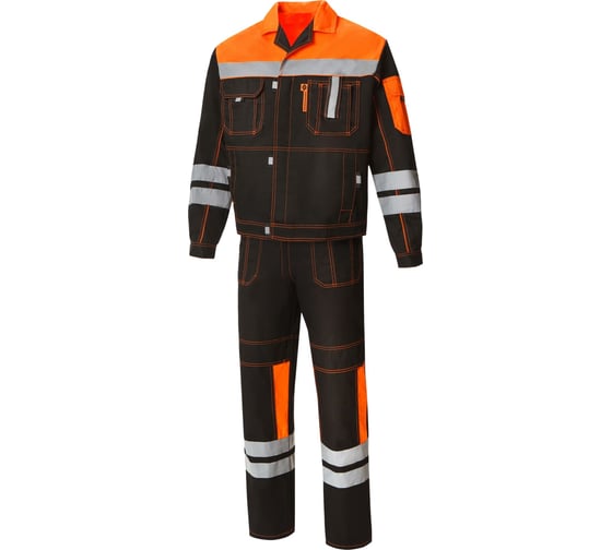 Изображение товара Костюм СОЮЗСПЕЦОДЕЖДА Профессионал-2 с СОП, черно-оранжевый, р. 56-58 рост 182-188 2000000020822