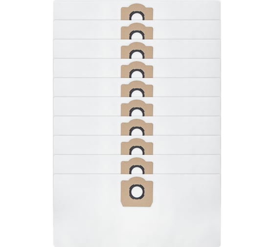 Изображение товара Мешки для Karcher WD 3 Premium, MV 3, SE 4001, Karcher WD 1s, NT 20/1, до 20л, 10шт ROCKSTAR K2(10)