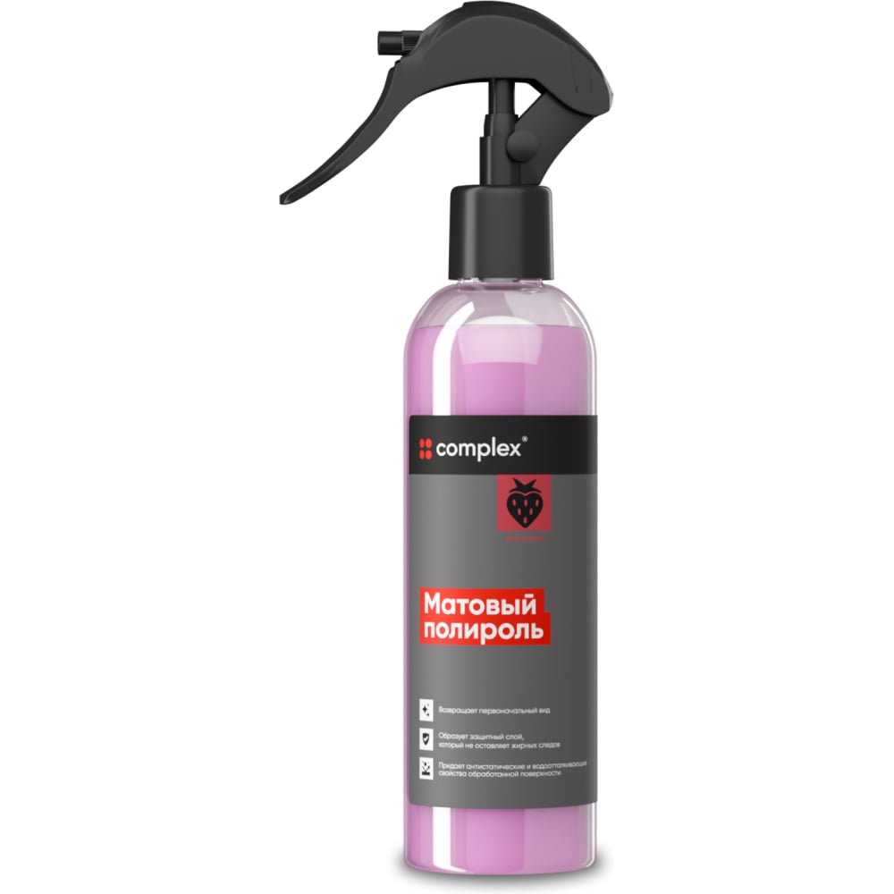 Изображение товара Матовый полироль Complex Земляника 0,25л для ухода за автомобилем