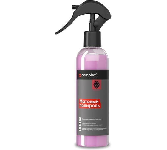 Изображение товара Матовый полироль Complex Complex (0,25л) Земляника 118402540