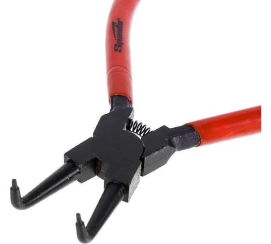 Изображение товара Съемник внутренних колец Vitatools изогнутый, 160 мм, стальной шлифованный УТ-00001760